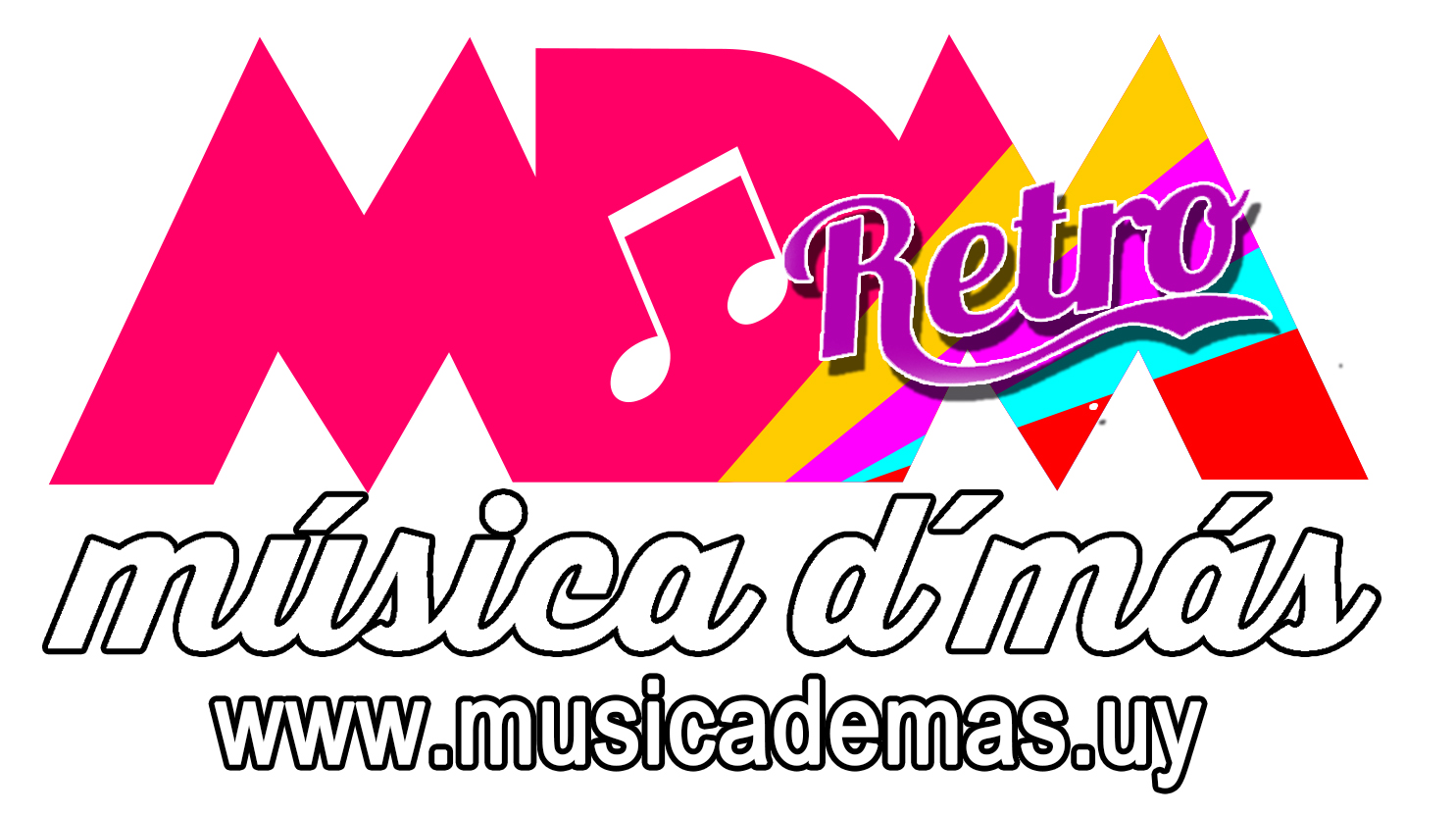 Logo de Musica de Mas - Retro